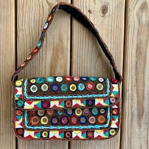 Vintage Pierre Urbach fully beaded handbag!